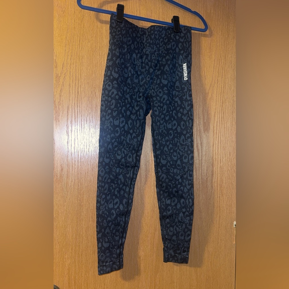 Gymshark Adapt Animal Seamless Leggings in Wild Black / Grey Leopard Print